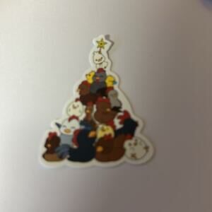 CHICKEN STICKER Christmas Tree
